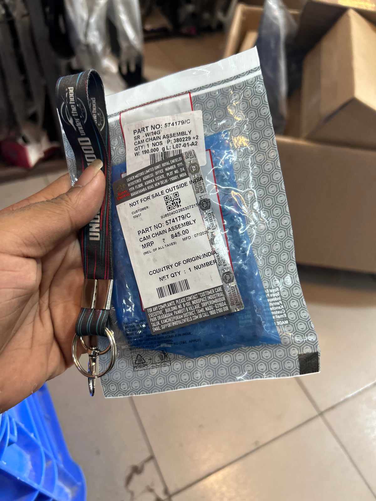 Royal Enfield Himalayan 411 & Scram 411 Cam Timing Chain Assembly – Genuine OEM – 574179/C