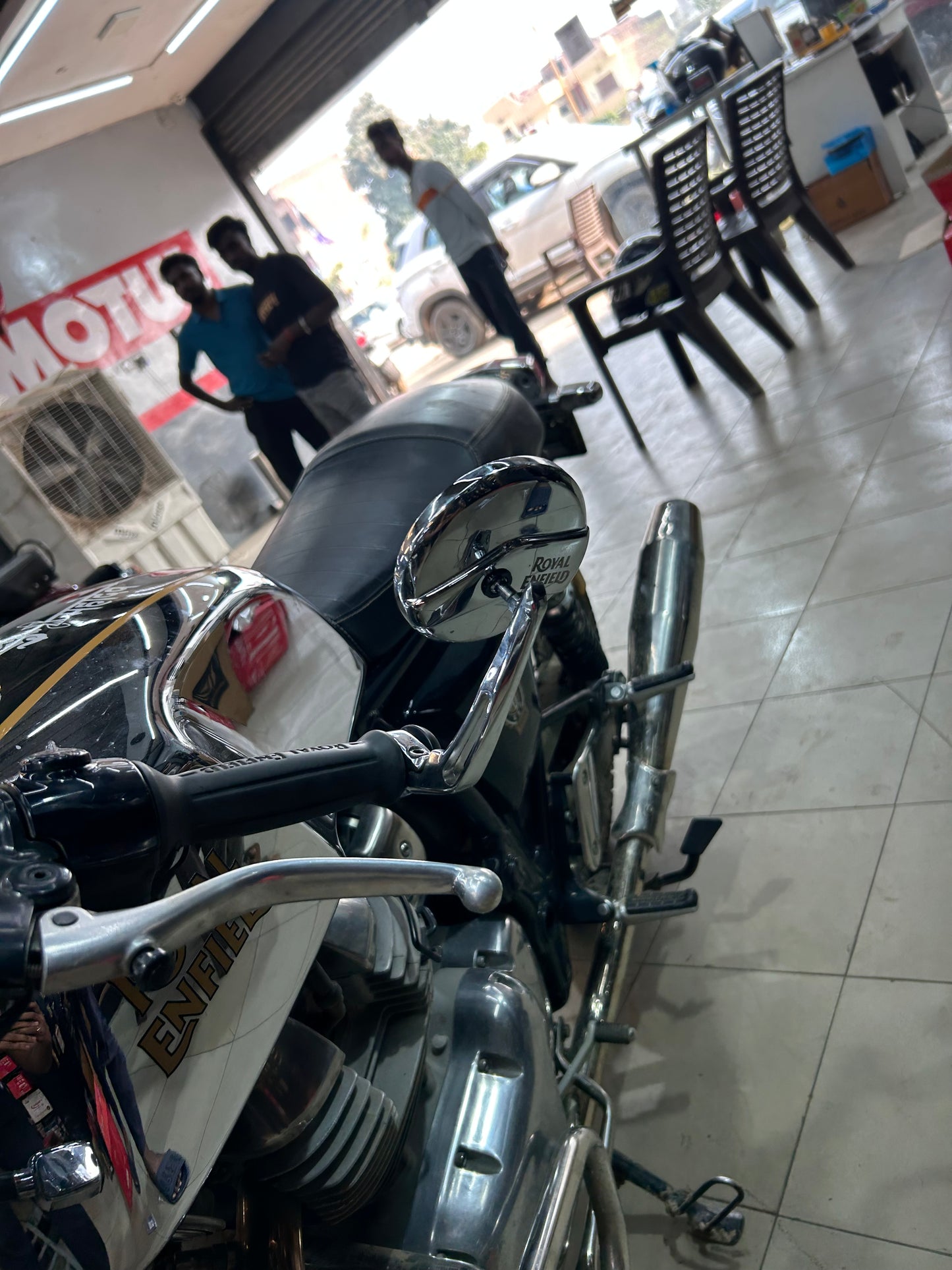 Royal Enfield Replica Bar End Mirror – Universal Fit for Classic, Interceptor, Meteor & More