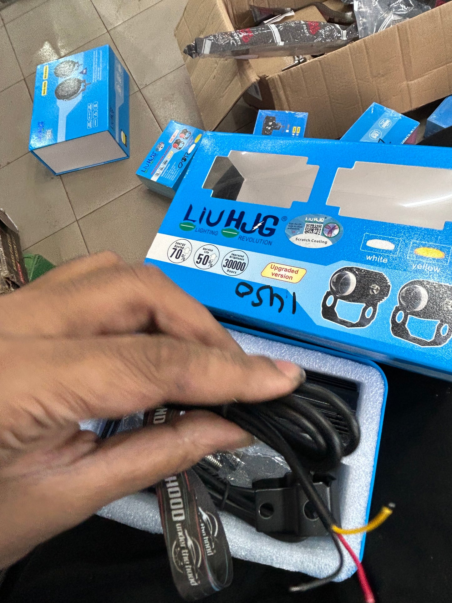 HJG Mini Drive LED Auxiliary Fog/Driving Lights (20W/Light, 3000LM, 9–80V) | LIU HJG | White/Yellow