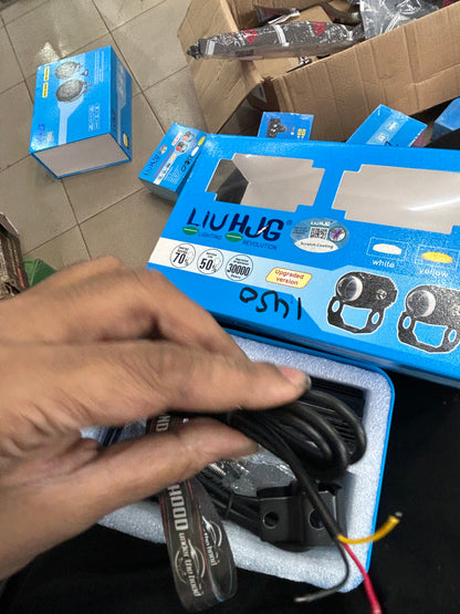 HJG Mini Drive LED Auxiliary Fog/Driving Lights (20W/Light, 3000LM, 9–80V) | LIU HJG | White/Yellow