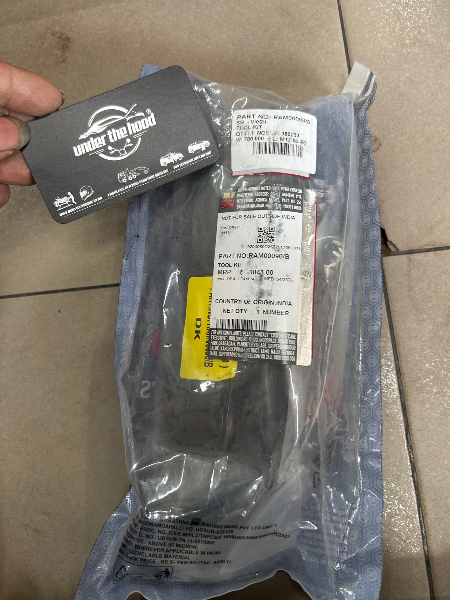 Royal Enfield Tool Kit for Super Meteor 650 & Shotgun 650 – RAM00090/B