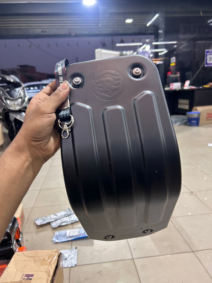Royal Enfield Hunter 350 Premium Black Sump Guard / Engine Bash Plate – Silman OE-Style Aftermarket