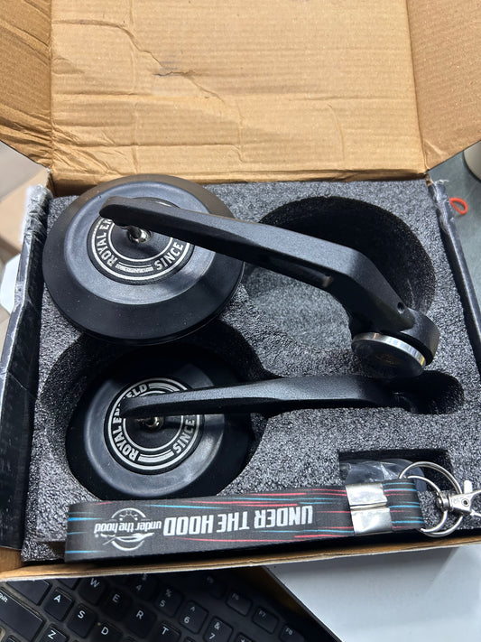 Premium GMA-Style Bar-End Touring Mirrors for Royal Enfield (Replica) – Under The Hood Edition