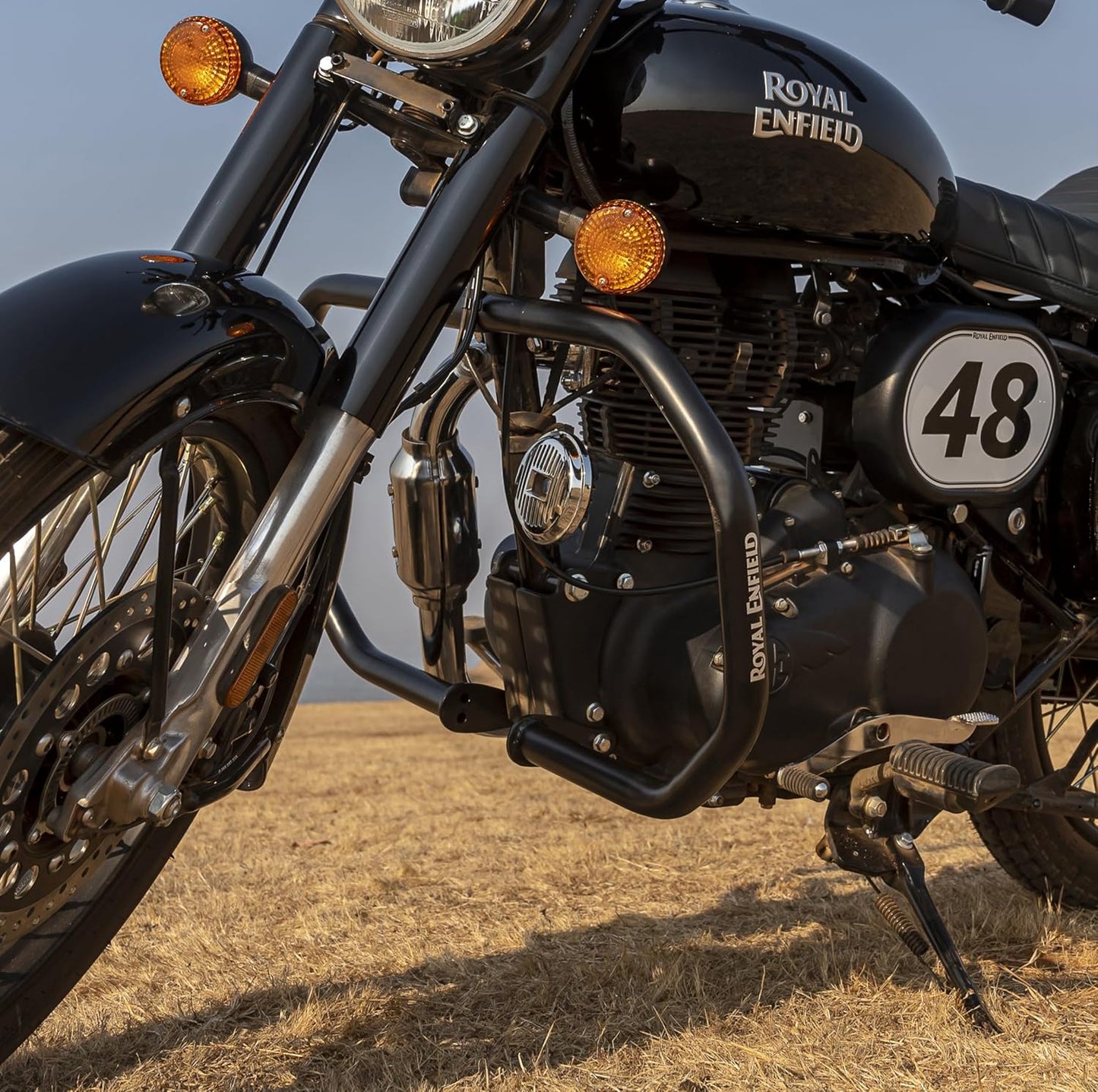 Electra 350 UCE left side view showing 1990601 engine guard