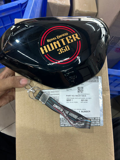 Royal Enfield Side Panel with Sticker LH Red RAV01165/A for Hunter 350 Rebel Red
