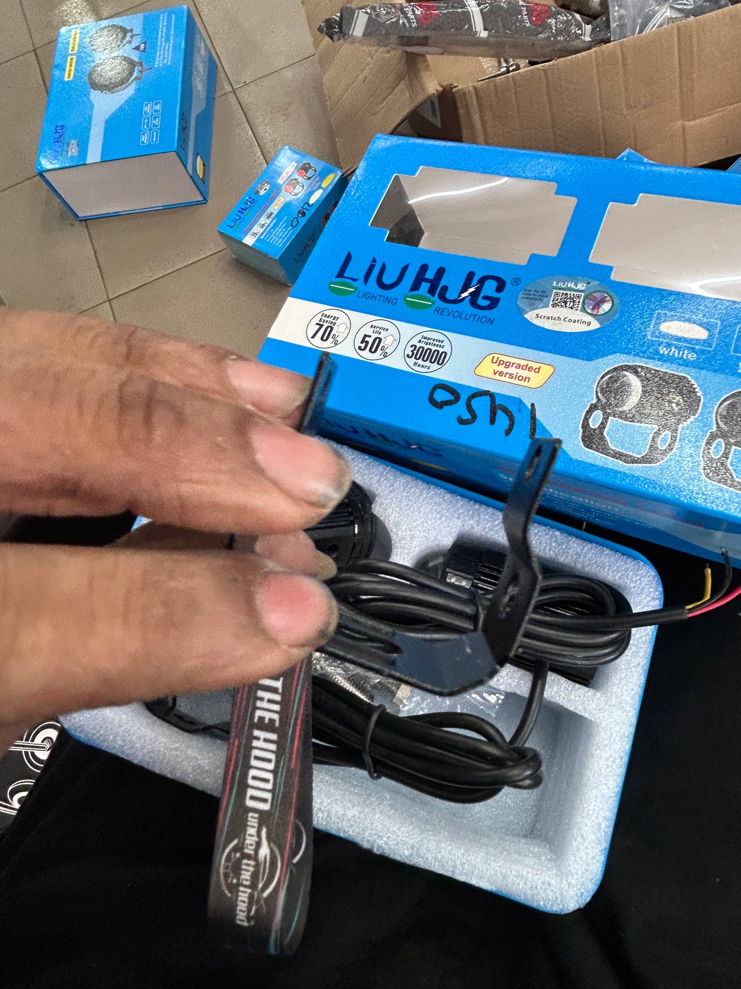 HJG Mini Drive LED Auxiliary Fog/Driving Lights (20W/Light, 3000LM, 9–80V) | LIU HJG | White/Yellow