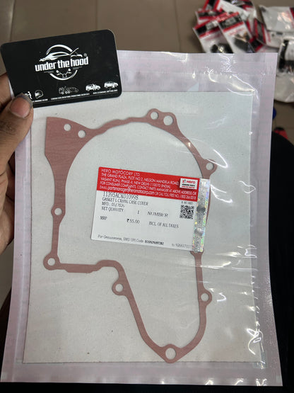 Hero Genuine Left Crank Case Cover Gasket for Selected HF Deluxe, Passion & Splendor Plus Variants | Magnet Cover Gasket / Left Crank Case Packing | 11395ACK01099S