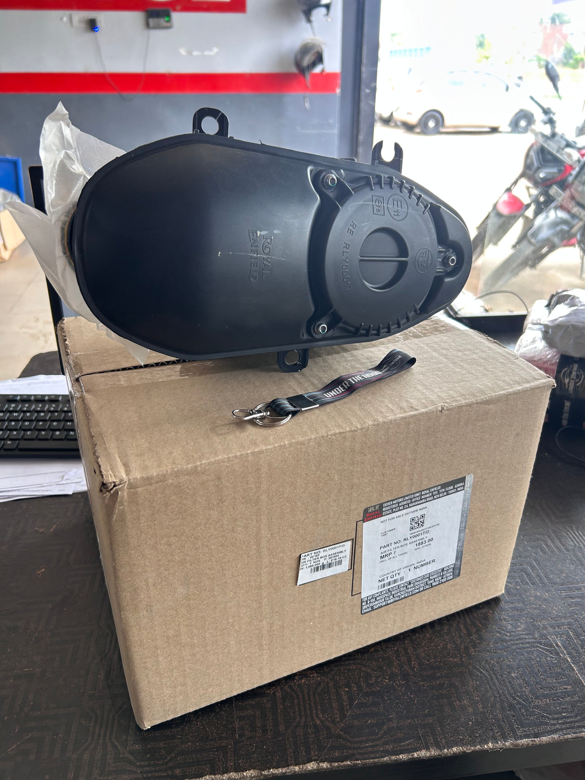 Air Filter Box Assembly (Airbox / Intake Filter Housing) for Royal Enfield Guerrilla 450 (2024–On) – RLY00017/D