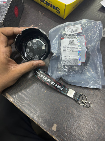 570765/A – Starter Motor Cover (Black) for Classic 350 (UCE) & Thunderbird 350/350X (UCE) – Genuine Royal Enfield