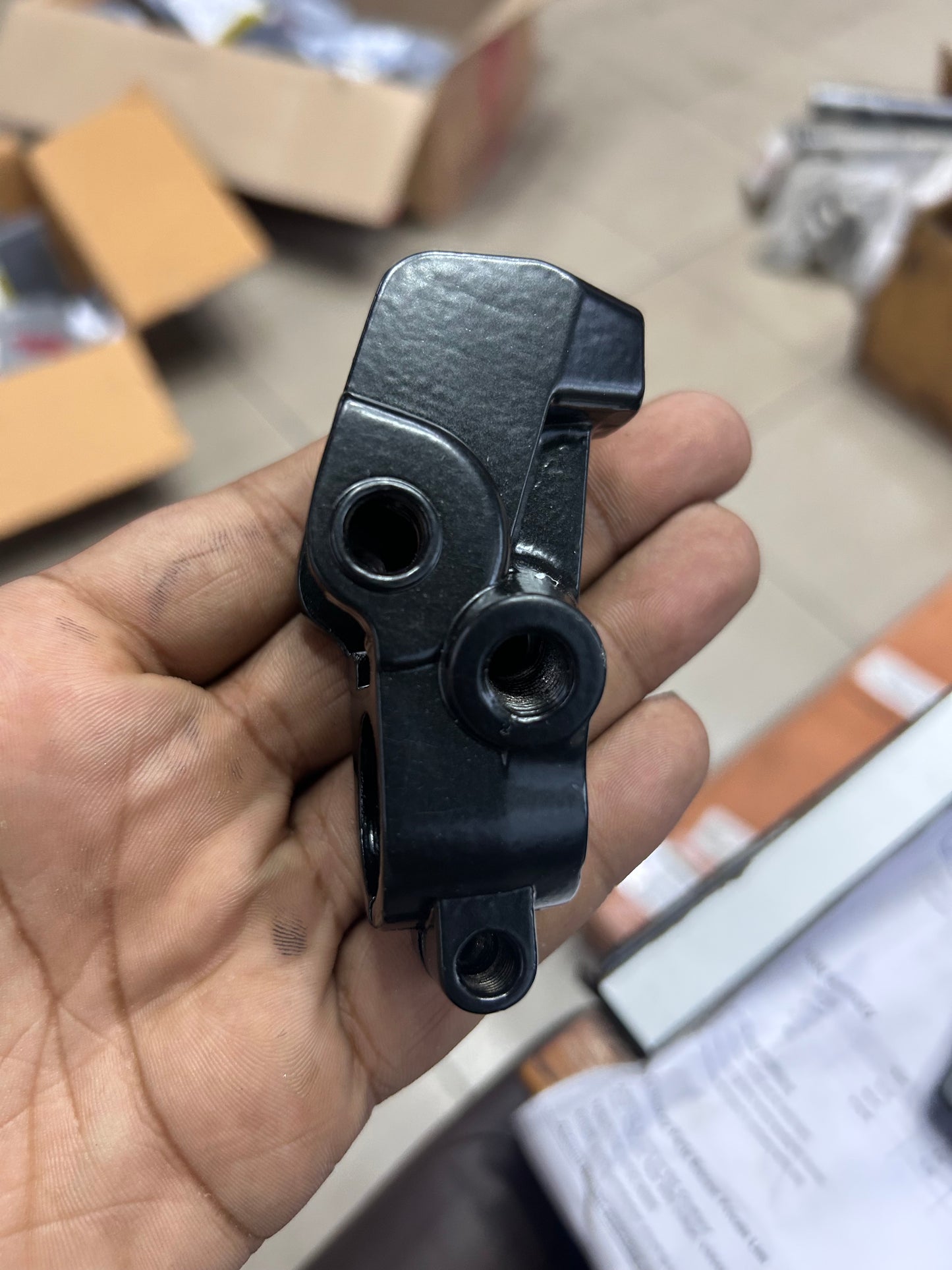 Royal Enfield Left‑Hand Lever Bracket (594683) – OEM Handlebar Lever Holder for Himalayan, Classic, Bullet & More
