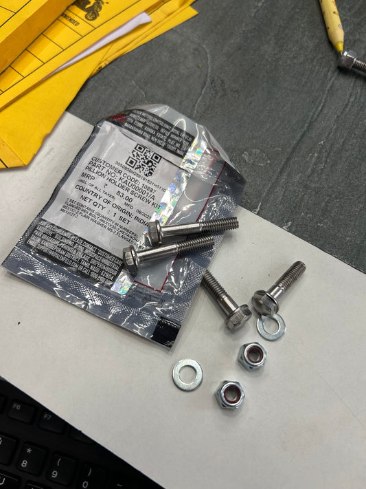 Royal Enfield Pillion Holder Screw Kit – KAU00001/A | OEM Mounting Bolts for Classic 350, Classic 500, Standard 350 & Electra (UCE Models)