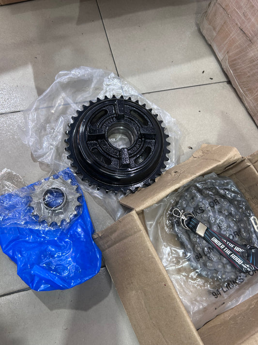 Royal Enfield Old Bullet 350 / Electra 4S-5S O-Ring Chain Sprocket Kit 16T 597275