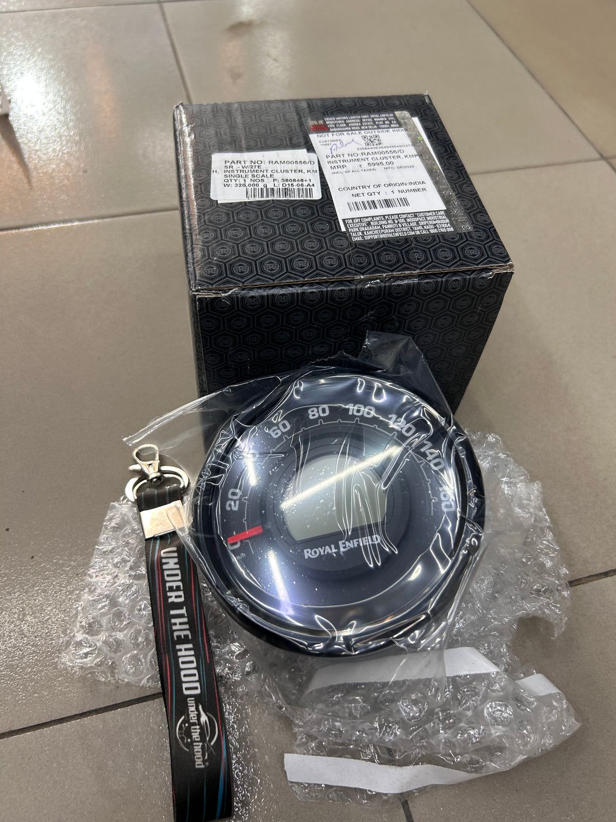 Royal Enfield RAM00556/C – OEM KMPH Instrument Cluster (Single Scale) for Hunter 350 / 350 Models