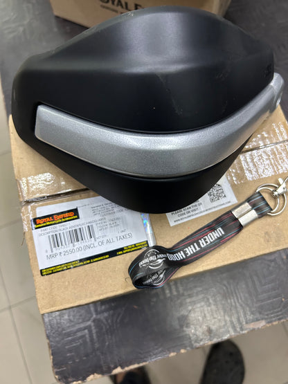 Royal Enfield Black Adventure Handguards 1990211 — OEM Lever Guards for Himalayan & Scram 411