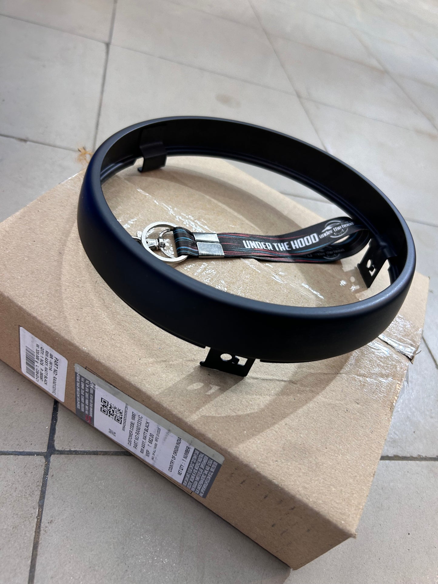 Headlamp Outer Rim (Black Bezel) for Royal Enfield Hunter 350 LED Headlight Only – RAN01331/C