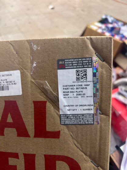 Royal Enfield 587395/B – Rear Disc Plate for Himalayan, Interceptor 650 & GT 650