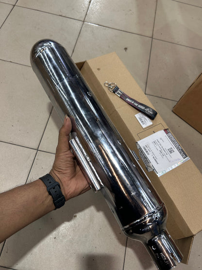 Royal Enfield Meteor 350 Chrome Silencer Assembly RLX00517/B