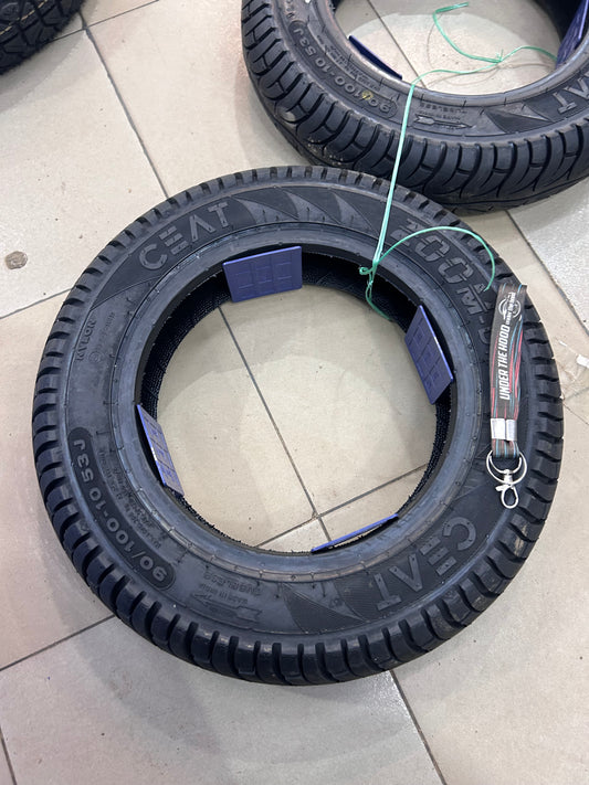 CEAT Zoom X3 90/100-10 53J Tubeless Scooter Tyre – Front/Rear for Honda Activa, Dio, Hero Pleasure, Yamaha Ray, Suzuki Access & More