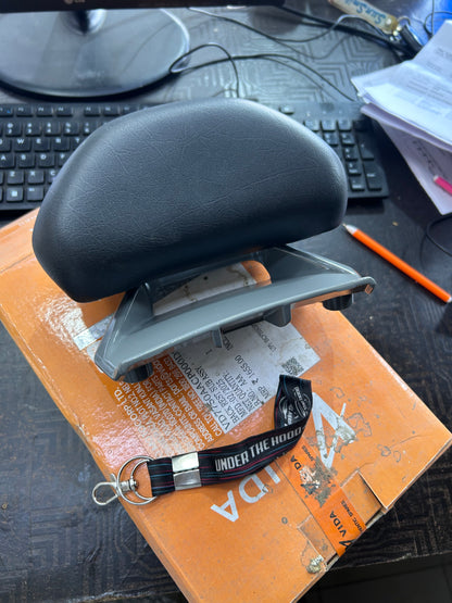 VIDA V2 Genuine Back Rest Sub Assembly Dark Industrial Grey – Pillion Backrest / Passenger Support – VD7750AACP000DS