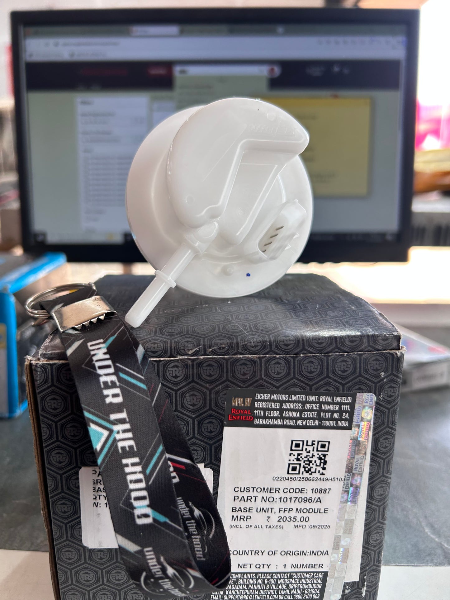 Royal Enfield 1017096/A – Base Unit (FFP Module Outlet Section) for Classic 500, Bullet 500 & Himalayan 411 EFI