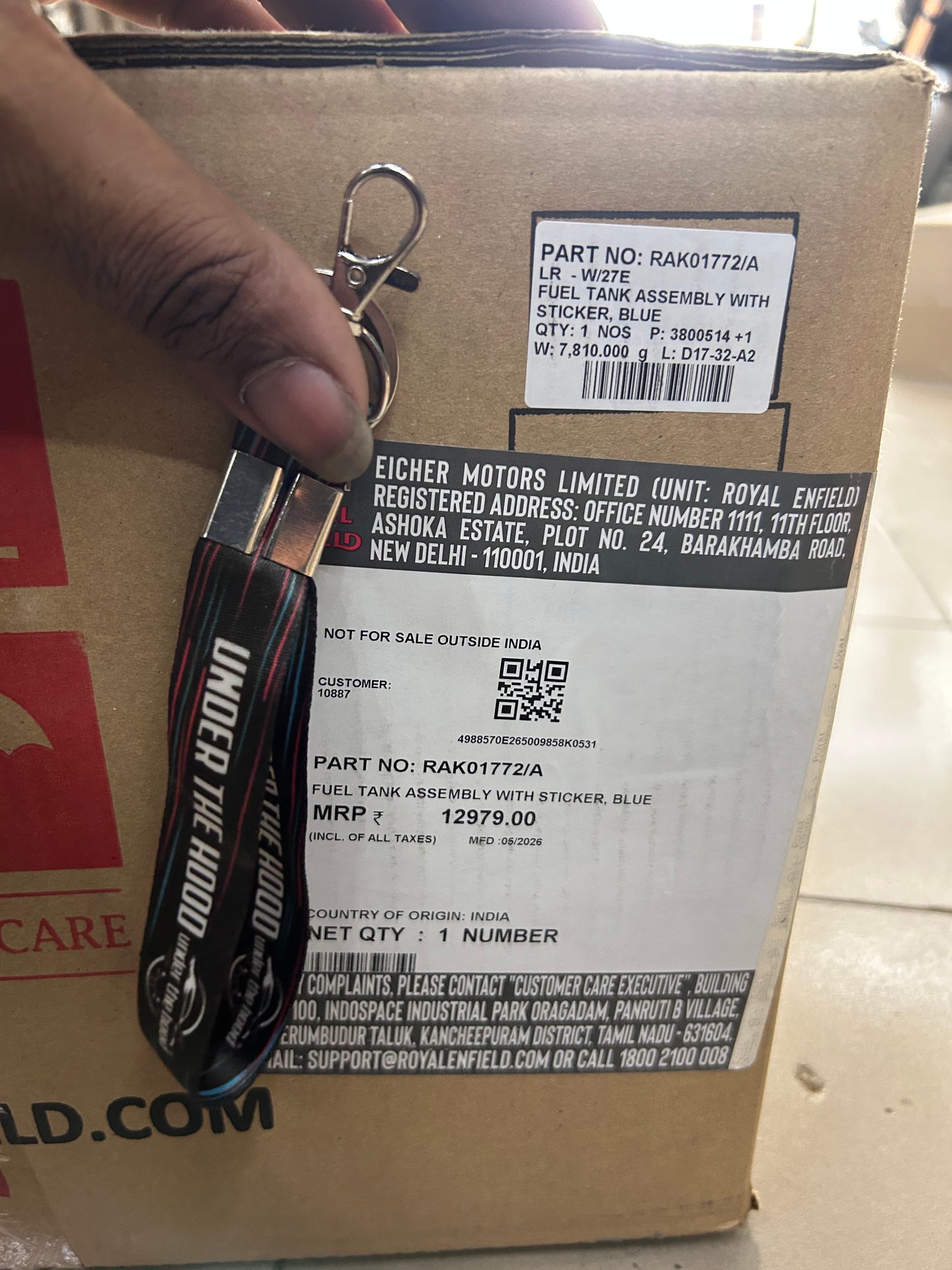 Royal Enfield Guerrilla 450 Black Soft Pannier Rails KXA00478