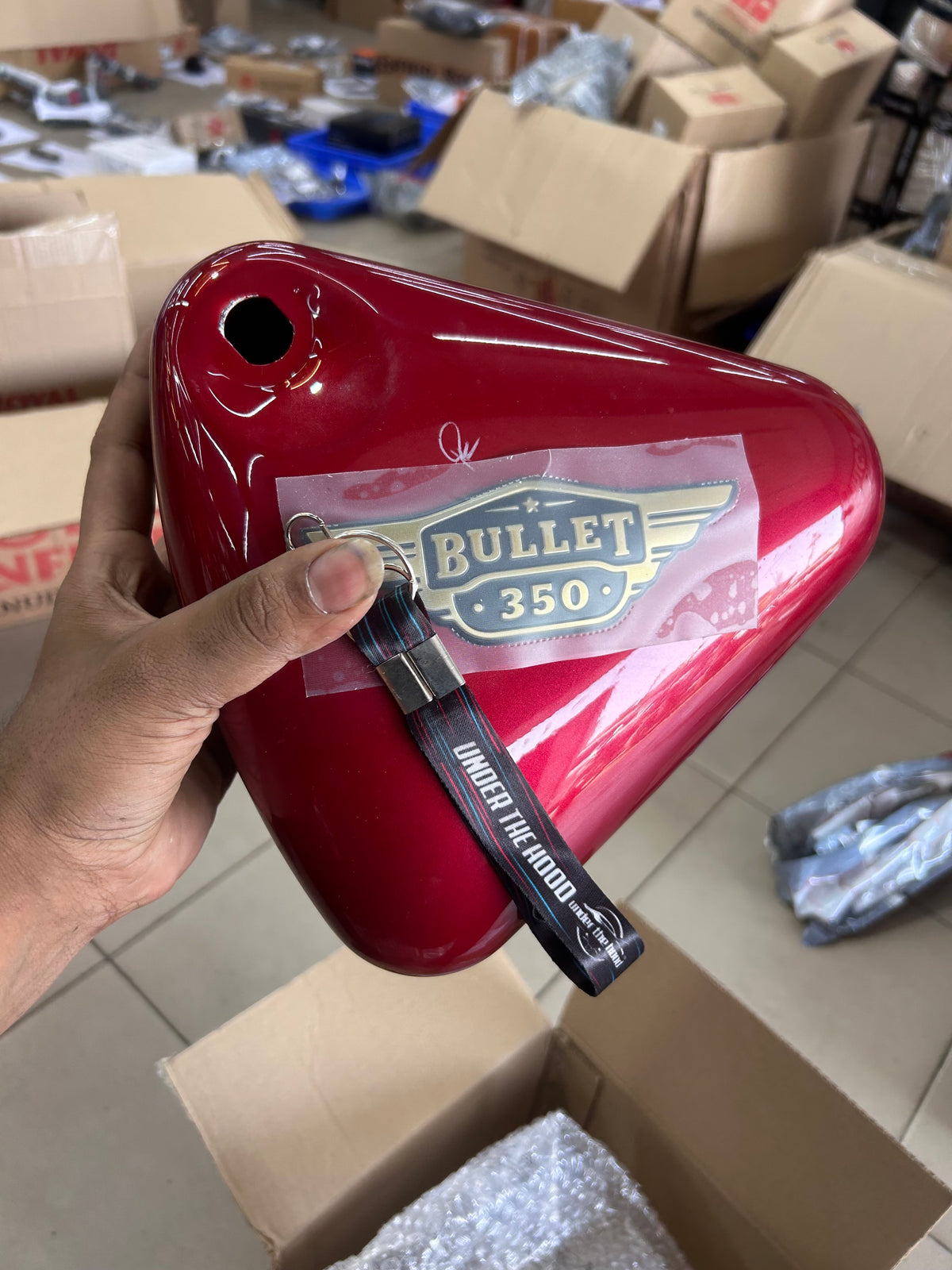 Royal Enfield Genuine Tool Box Electrical with Sticker (Riviera Red) for Electra 350 UCE ES – 836146