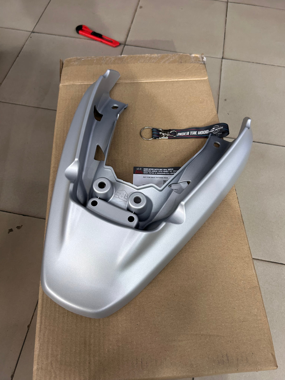 Royal Enfield Guerrilla 450 Smoke Silver Rear Mudguard RAQ01219/A