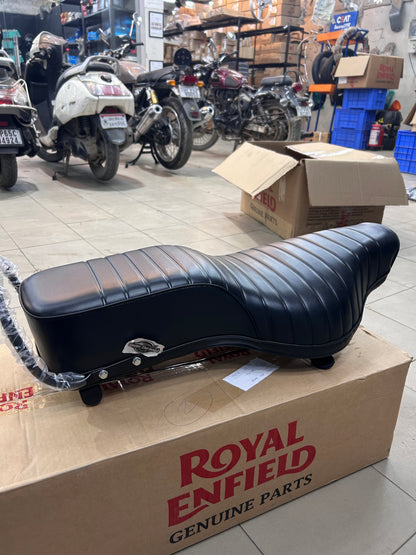 Royal Enfield 583944/B – Complete Seat Assembly for Bullet Standard 350 UCE & Electra 350 UCE – Genuine OE Dual Seat