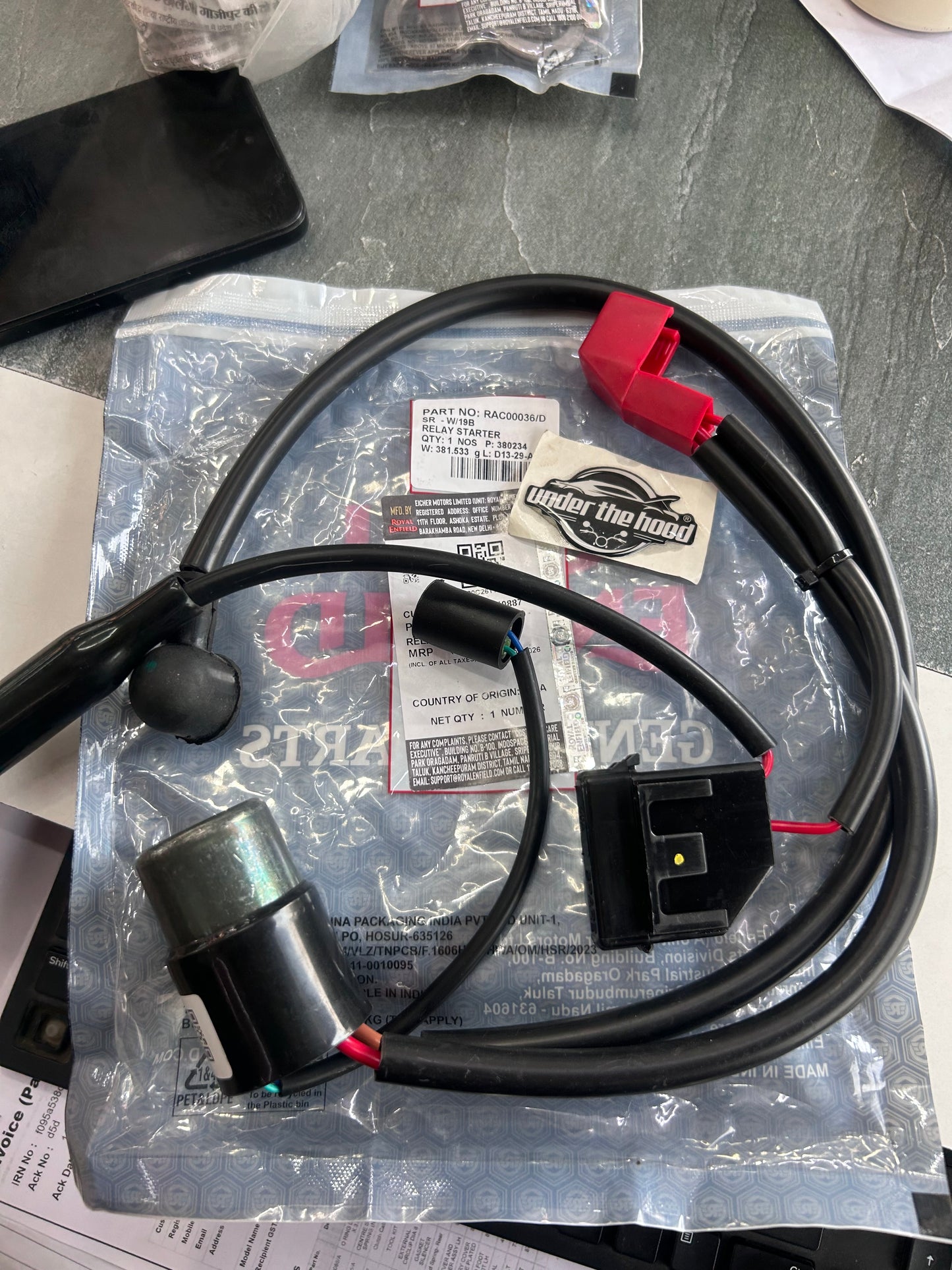 Royal Enfield Starter Relay – RAC00036/D (BS4 Models) | Genuine OE Replacement