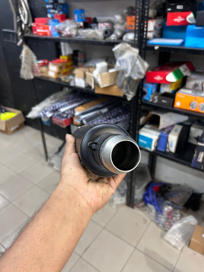 SC Project Style Short Can Exhaust – Universal 51mm Fit for Royal Enfield, KTM, Yamaha, Bajaj, Honda & More – Matte Black, Race Sound