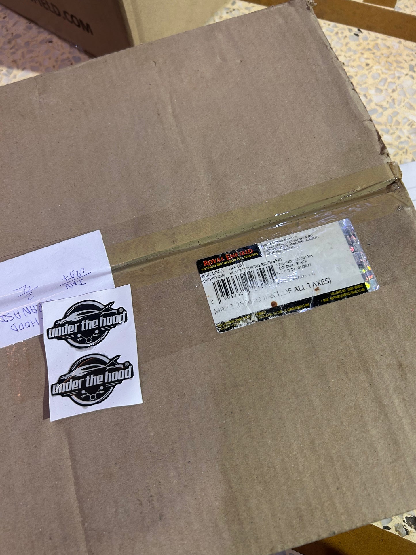 Royal Enfield 1990605 Black Touring Rider Seat — OEM Comfort Seat for Classic 350/500 UCE (pre-Sep 2021)