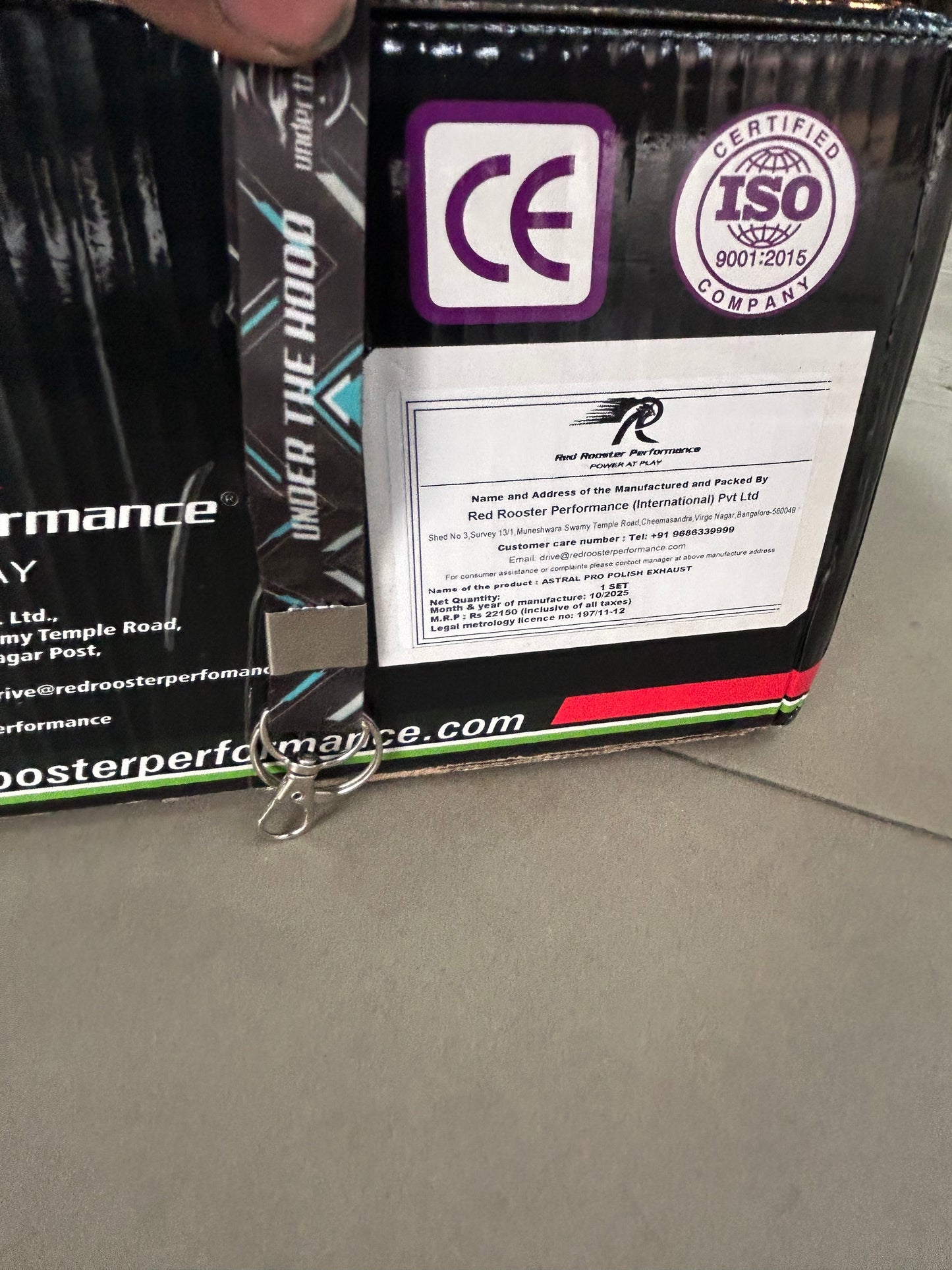 Red Rooster Astral Pro Polish Exhaust for Royal Enfield Super Meteor 650 – SS304, DB Killer, Performance Slip-Ons