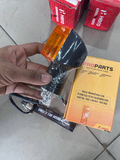 Hero Splendor Plus Universal Amber Indicator / Winker Assembly | PRO Parts | 33400KCC710PROS
