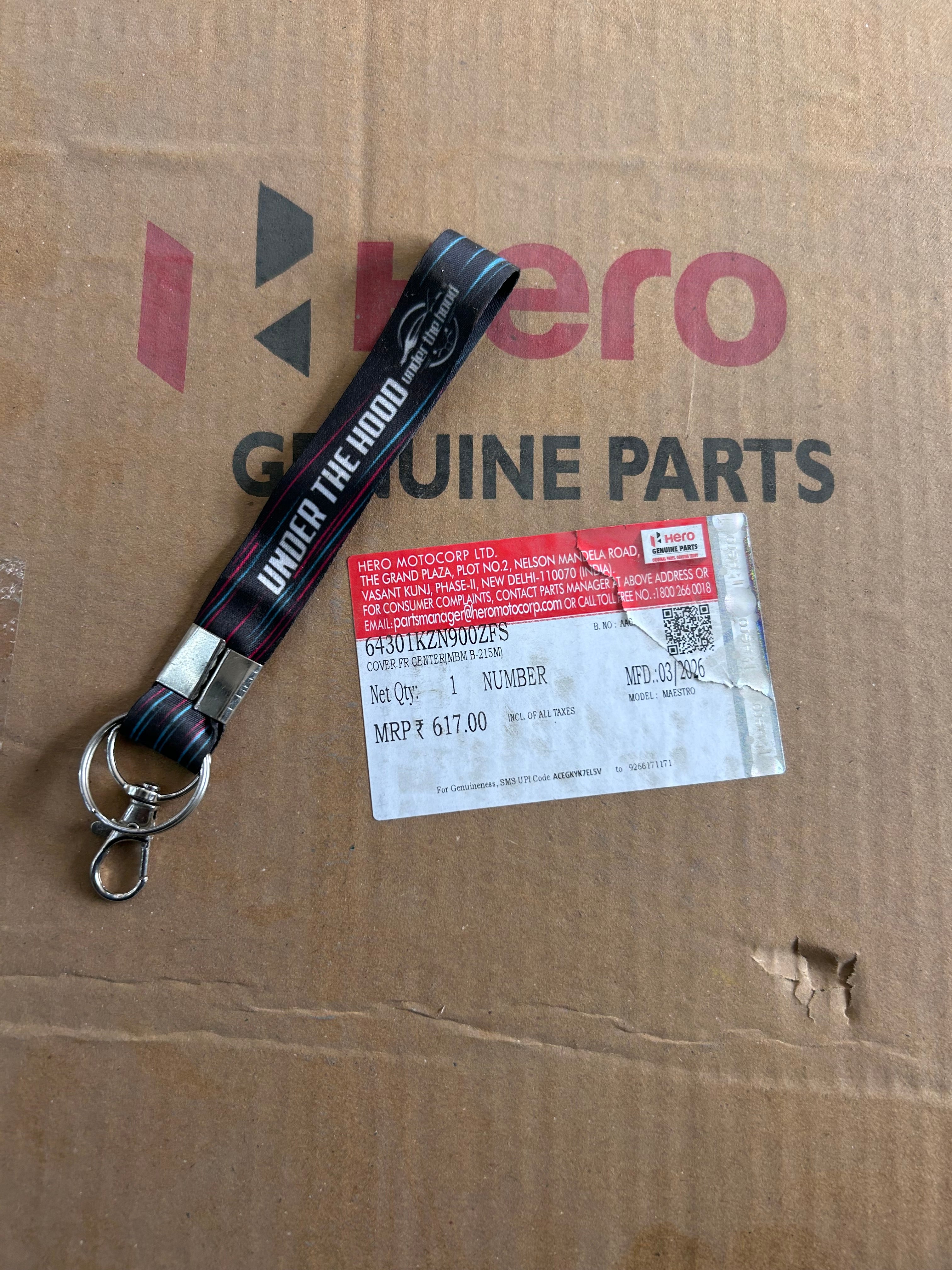Hero Maestro Front Center Cover Blue | 64301KZN900ZFS – UNDER THE HOOD