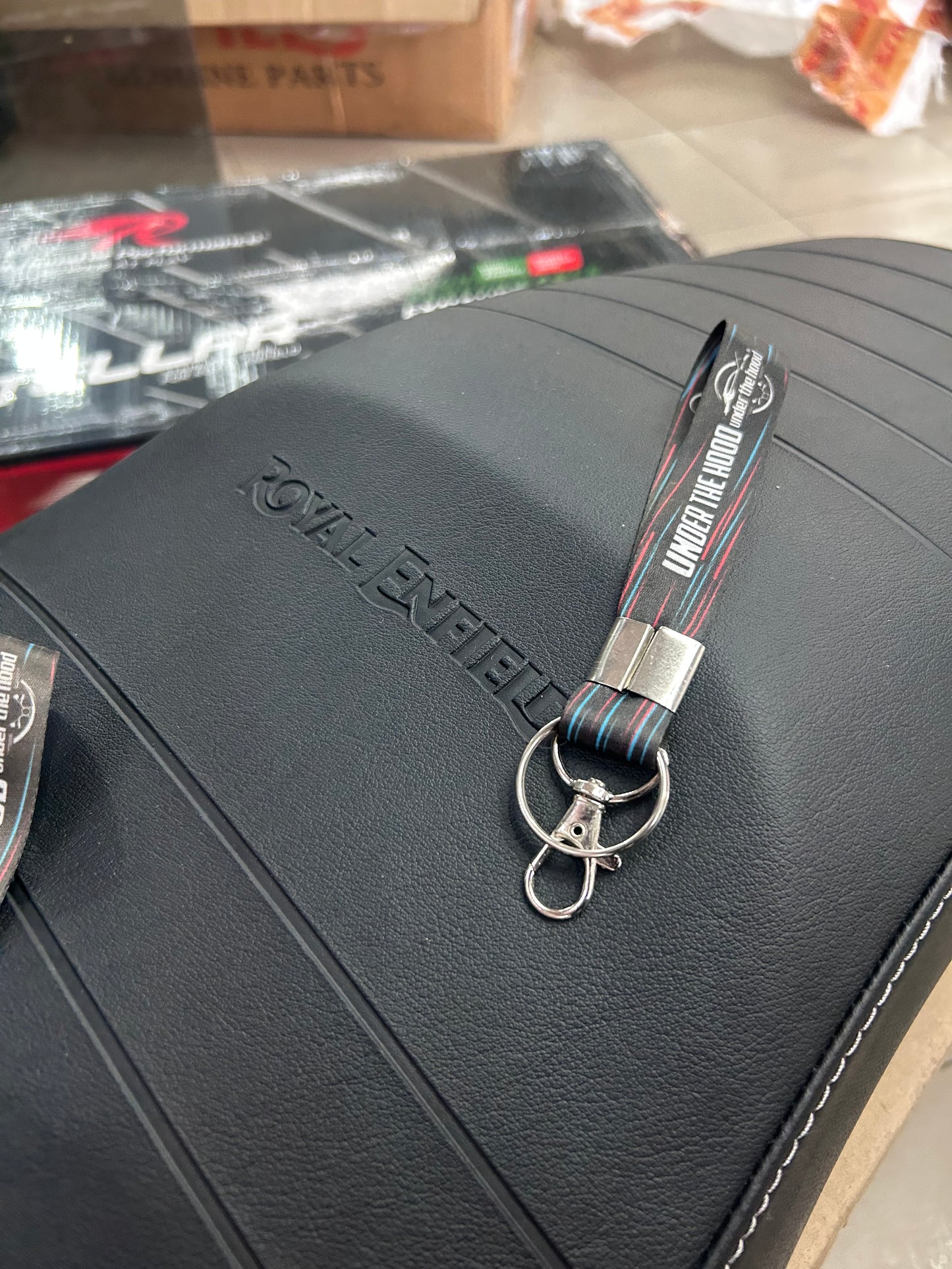 Royal Enfield Black Low Ride Dual Seat KXA00053 — OEM Lowered Seat for Bullet 350