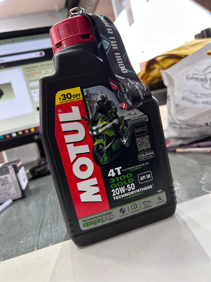 Motul 3100 4T Engine Oil – 1 Litre (10W30 / 10W40 / 20W40)