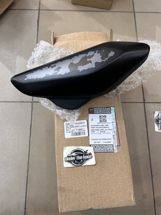 Royal Enfield RAV02684 - Side Panel Assembly (LH) - Mana Black For Himalayan 450