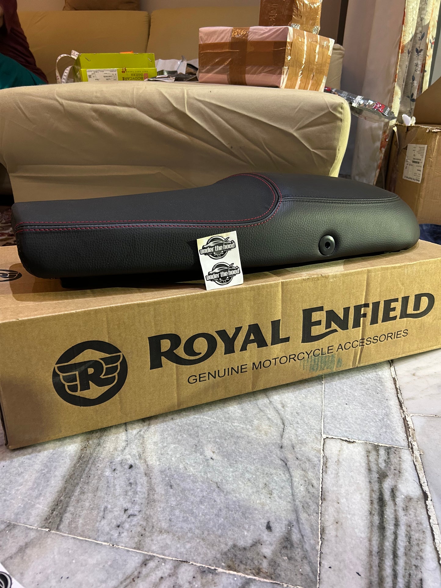 Royal Enfield 1990489 – Black Premium Touring Dual Seat for Continental GT 650 – Genuine GMA Comfort Seat