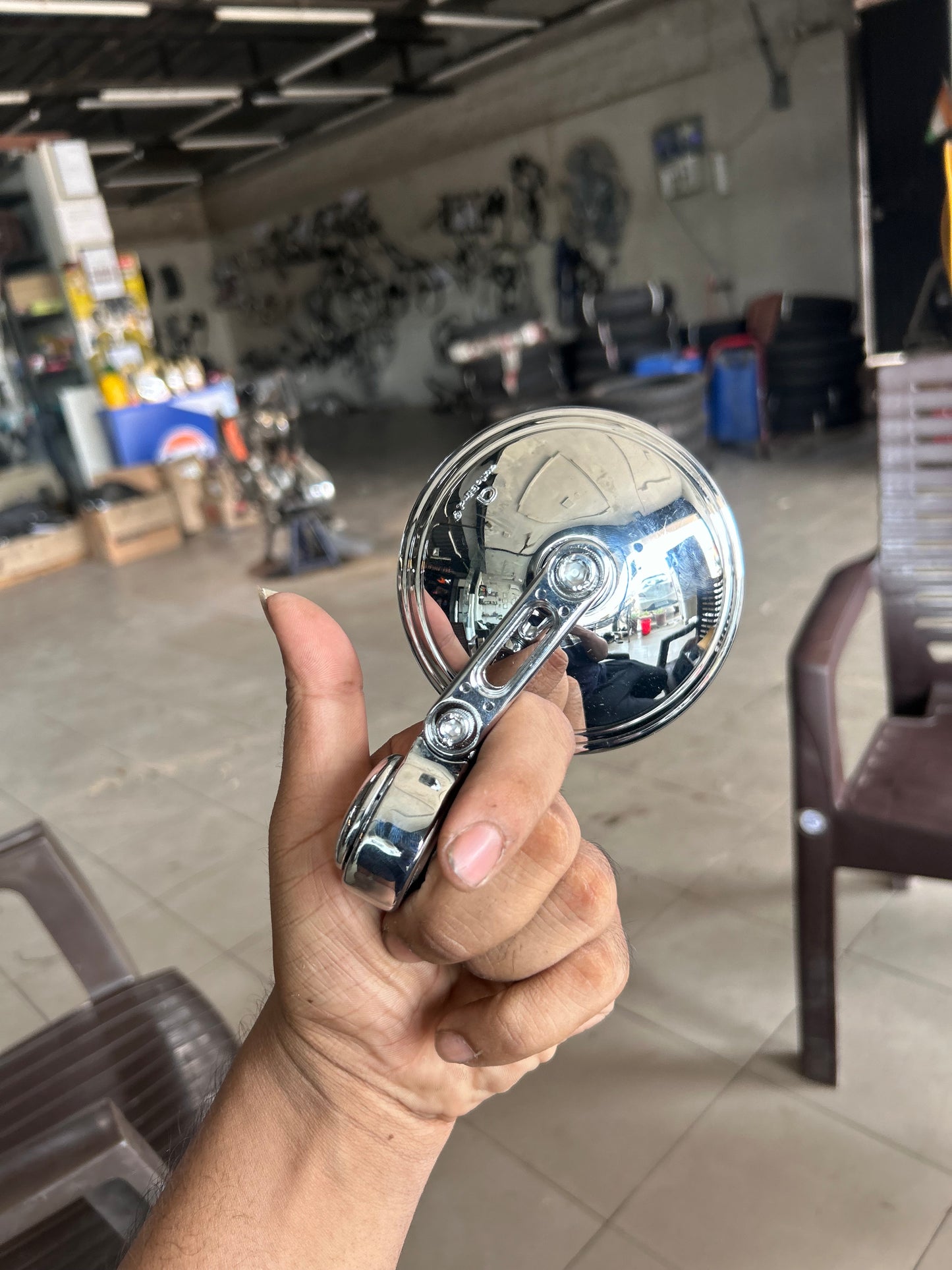 Autobird Jawa Mirror( Fits All Royal Enfield & JAWA)