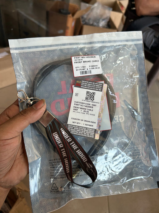Royal Enfield 145298/B Front Brake Cable – OEM for Bullet 350 UCE Front Drum Brake Only