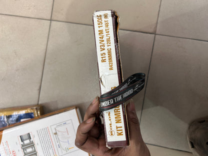 Rolon Brass-Plated Chain & Sprocket Kit for Yamaha R15 V3 / R15 V4 / R15M – 14T/48T 128 Links (428) – KIT NMRC F326