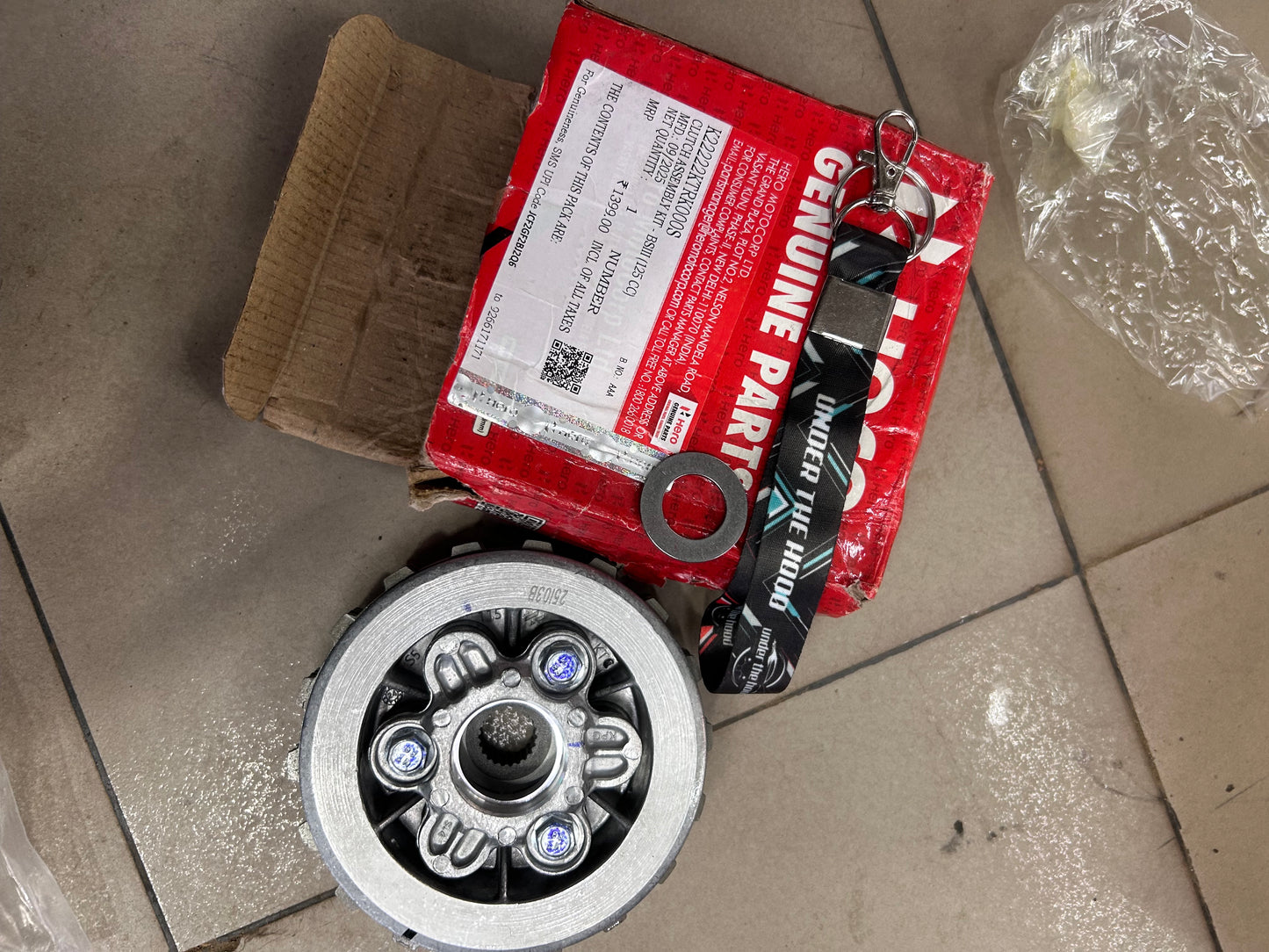 Hero Clutch Assembly Kit – 125cc BSIII Models | Genuine OEM Part K22222KTRK000S