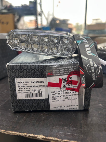 Royal Enfield LED Trafficator (Indicator) – FRH / RLH, Black — Interceptor Bear 650 (Euro 5+) — RAN00538/C | Genuine OE
