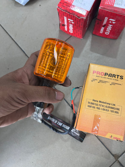 Hero Splendor Plus Universal Amber Indicator / Winker Assembly | PRO Parts | 33400KCC710PROS