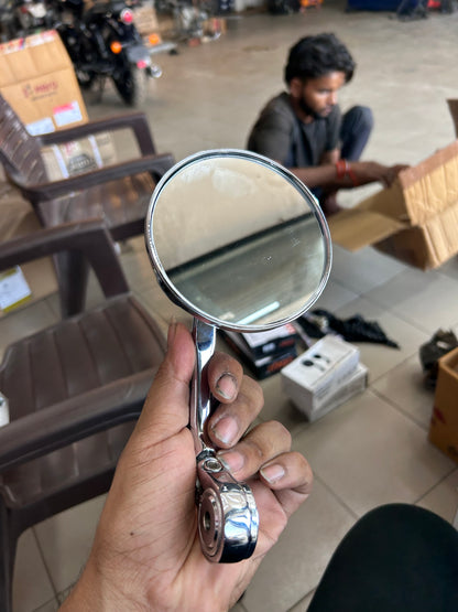 Royal Enfield Replica Bar End Mirror – Universal Fit for Classic, Interceptor, Meteor & More
