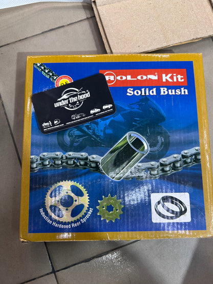 Rolon Chain & Sprocket Kit OR F407 – TVS Raider 125 (14T/46T, 126-Pitch) – Standard Steel Kit for Daily Riding