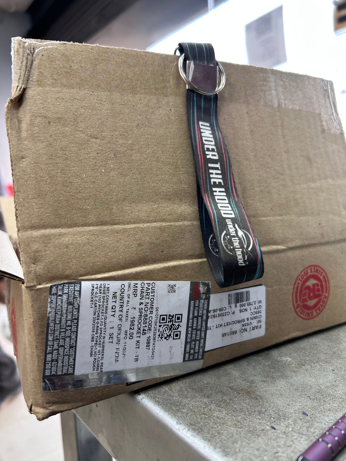 Royal Enfield 888148 – Genuine Chain & Sprocket Kit for Classic & Thunderbird UCE – Dual Disc