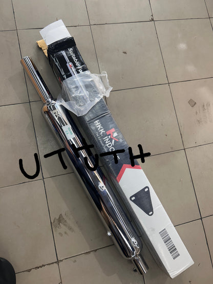 HK Long Punjab Silencer Small Mouth – Direct Fit for Royal Enfield UCE Models