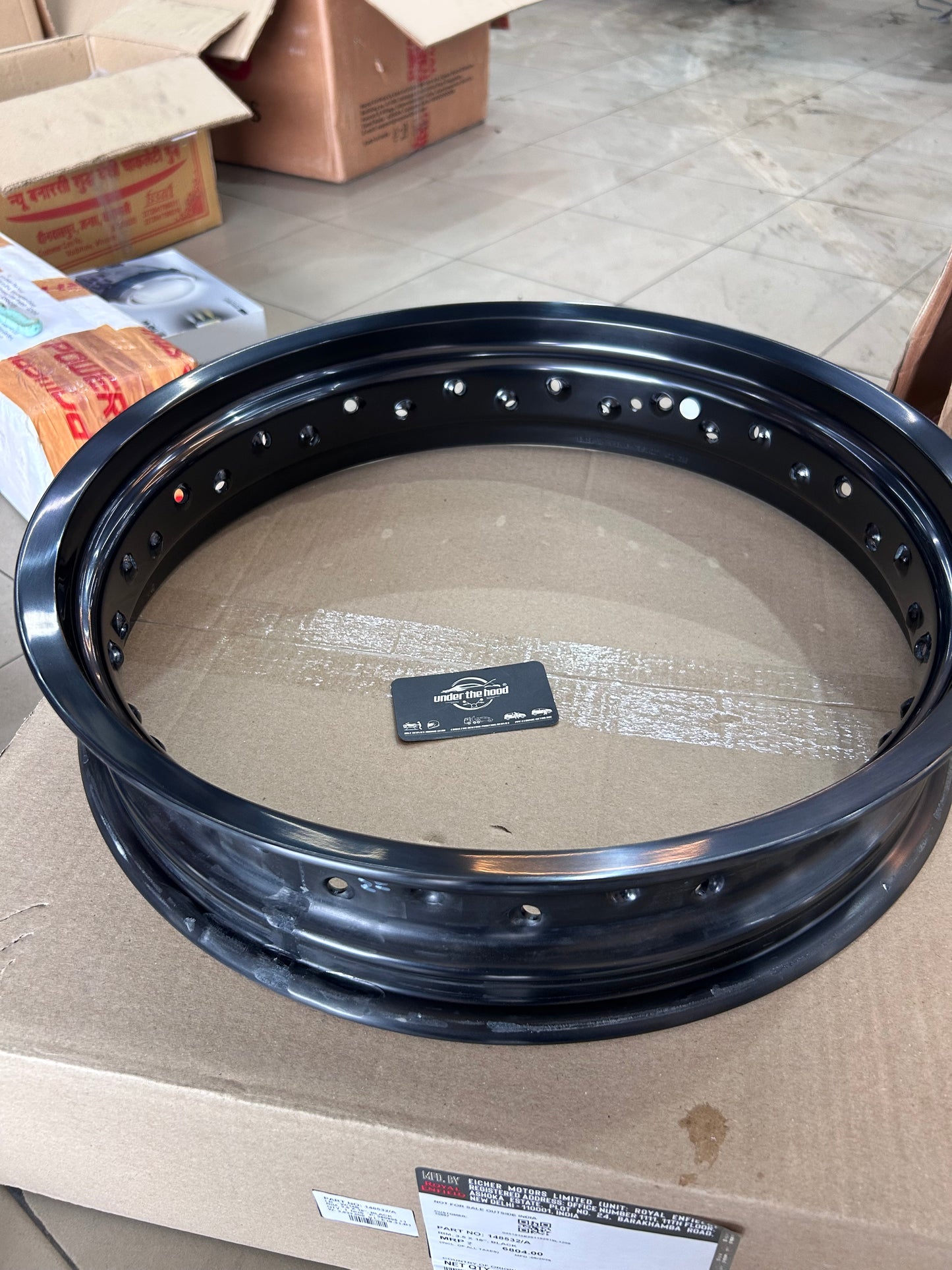 Royal Enfield Rear Wheel Rim 3.5x18 Black 148532/A for Interceptor 650 & Continental GT 650
