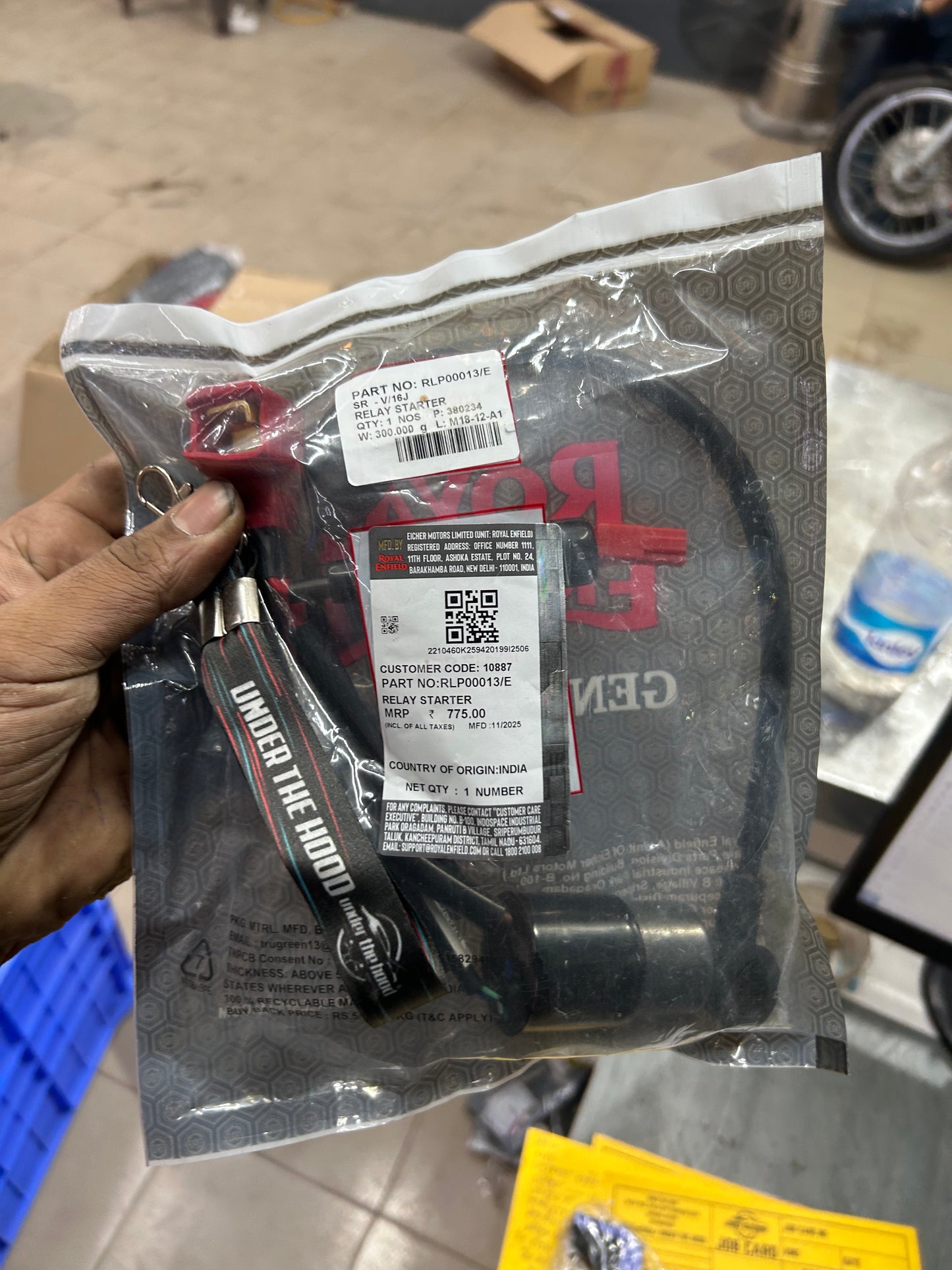 Royal Enfield Starter Relay – RLP00013/D – OEM for Hunter 350 (All Variants, J-Series)